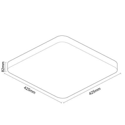 LED Dimmable φωτιστικό οροφής με φωνητικό έλεγχο OPAL LED/48W/230V 2700-6500K λευκό + τηλεχειριστήριο