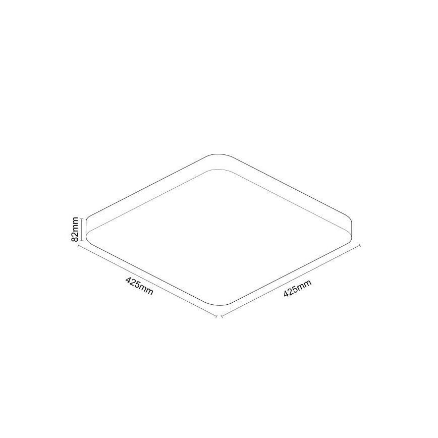 LED Dimmable φωτιστικό οροφής με φωνητικό έλεγχο OPAL LED/48W/230V 2700-6500K λευκό + τηλεχειριστήριο