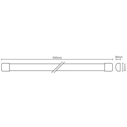 LED Dimmable φωτιστικό πάγκου κουζίνας με αισθητήρα LED/20W/230V 4000K IP40