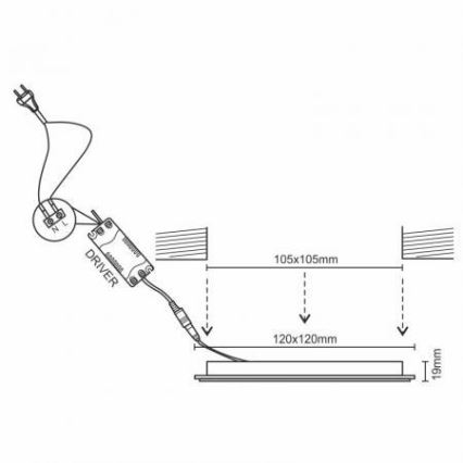 LED Dimmable χωνευτό φωτιστικό/6W/230V 3000-6500K Wi-Fi Tuya