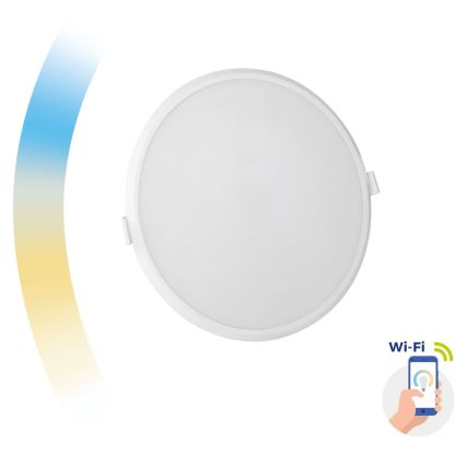 LED Dimmable χωνευτό φωτιστικό ALGINE LED/22W/230V Wi-Fi Tuya στρογγυλό