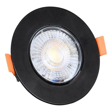 LED Dimmable χωνευτό φωτιστικό ZITA LED/3/5/7W/230V 3000/4000/6000K διάμετρος 9 cm μαύρο