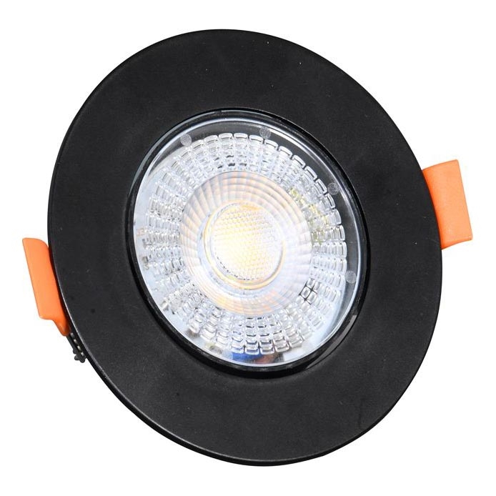 LED Dimmable χωνευτό φωτιστικό ZITA LED/3/5/7W/230V 3000/4000/6000K διάμετρος 9 cm μαύρο
