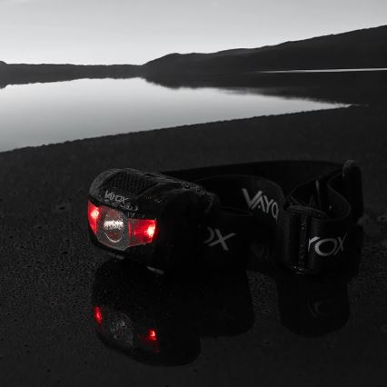 LED Dimming φακός κεφαλής 3xLED/3xAAA IPX4 100 γυαλιστερό