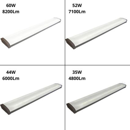 LED Dimming φθορίου φωστικό LED/35W/44W/52W/60W/230V 4000K 120 cm