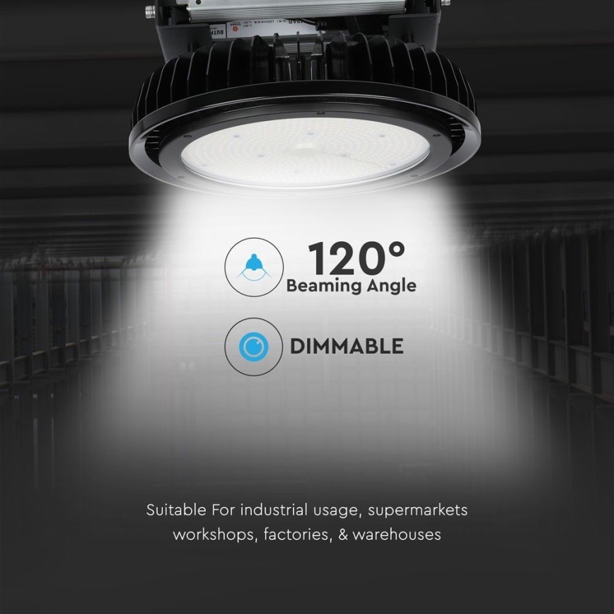 LED Dimming heavy-duty φωστικό High Bay LED/500W/230V 4000K IP65 μαύρο