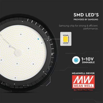 LED Dimming heavy-duty φωστικό High Bay LED/500W/230V 4000K IP65 μαύρο
