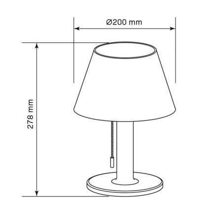 LED Dimming ηλιακό φωτιστικό VIOLA LED/3,7V 1200 mAh IP44