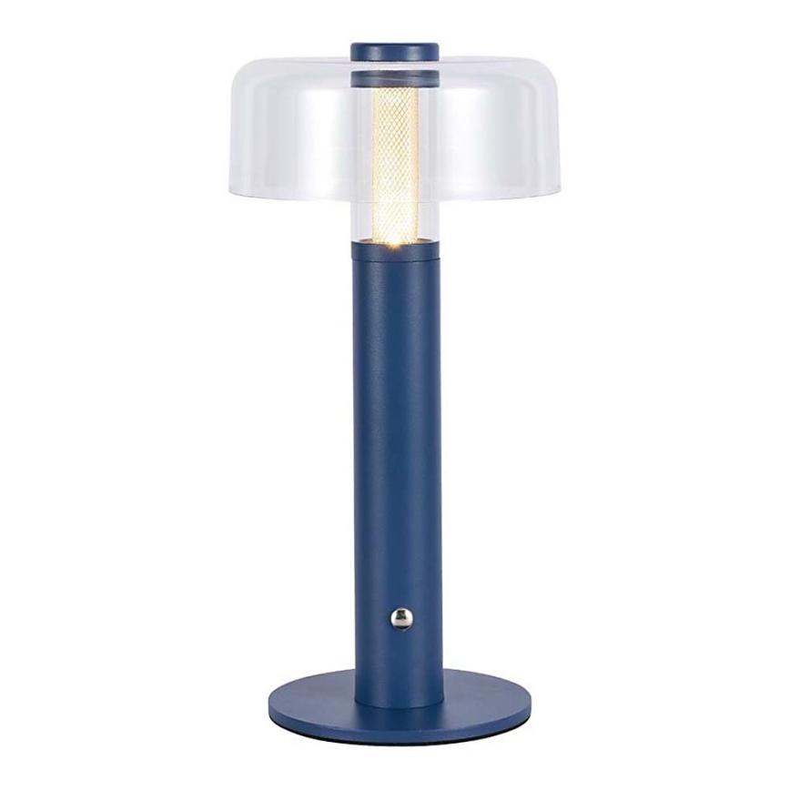 LED Dimming rechargeable touch επιτραπέζια λάμπα LED/1W/5V 3000K 1800 mAh μπλε