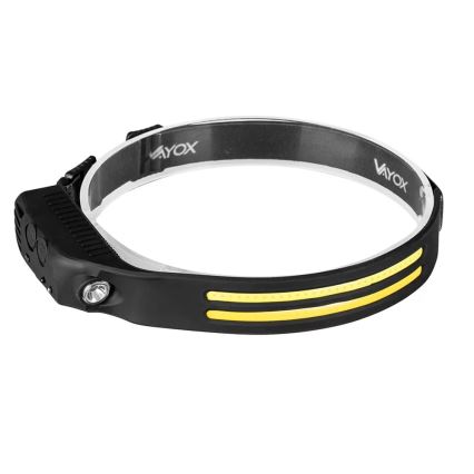 LED Dimming επαναφορτιζόμενο φακός κεφαλής με αισθητήρα 3xLED/5V IP44 300 γυαλιστερό 1200 mAh