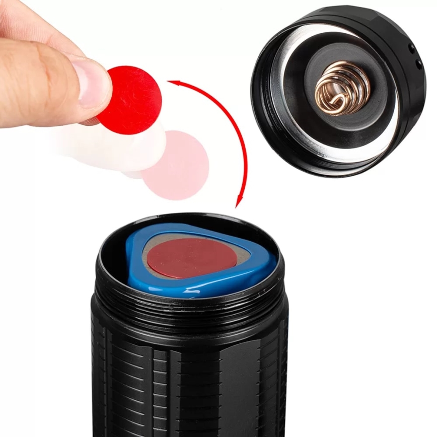 LED Dimming επαναφορτιζόμενο φακός LED/20W/5V IPX5 2000 γυαλιστερό 6000 mAh