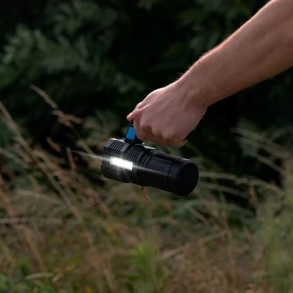 LED Dimming επαναφορτιζόμενο φακός LED/5V IPX4 250 γυαλιστερό 1200 mAh