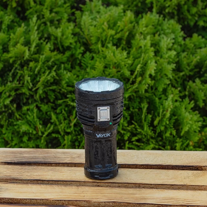 LED Dimming επαναφορτιζόμενο φακός LED/5V IPX4 600 γυαλιστερό 1200 mAh