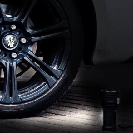 LED Dimming επαναφορτιζόμενο φακός LED/5V IPX4 600 γυαλιστερό 1200 mAh