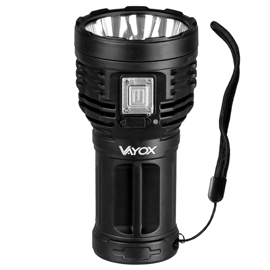 LED Dimming επαναφορτιζόμενο φακός LED/5V IPX4 600 γυαλιστερό 1200 mAh