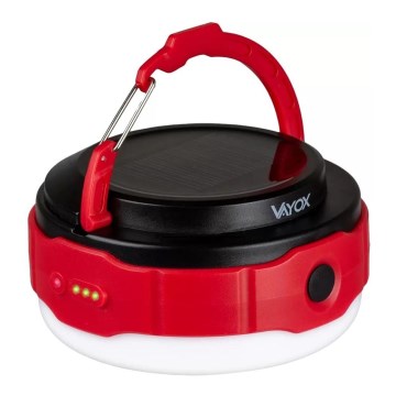 LED Dimming επαναφορτιζόμενος ηλιακός φακός με λειτουργία power bank LED/3W/5V 3000/4000/6500K IPX6 500 γυαλιστερό 2000 mAh