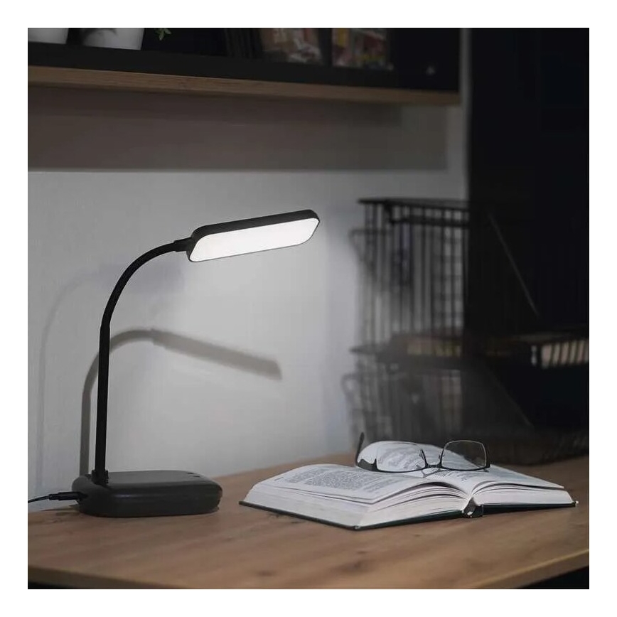 LED Dimming εύκαμπτο Επιτραπέζιο φωτιστικό LED/12W/230V 3000K/4000K/6500K μαύρο