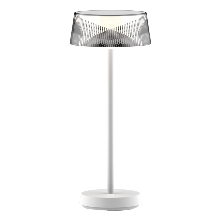 LED Dimming αφής Εξωτερικού χώρου Επιτραπέζιο φωτιστικό CASABLANCA LED/3,4W/5V USB 3600 mAh IP44 λευκό