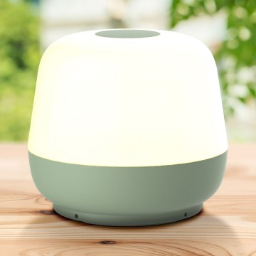LED Dimming αφής Εξωτερικού χώρου Επιτραπέζιο φωτιστικό SAMBA LED/1,2W/5V USB 1200 mAh IP44 πράσινο