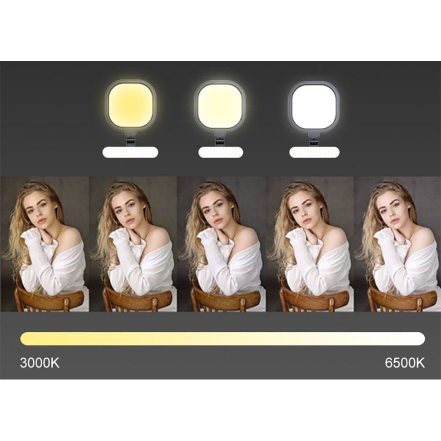 LED Dimming αφής εύκαμπτο Επιτραπέζιο φωτιστικό LED/15W/230V 3000-6500K CRI 96 μαύρο
