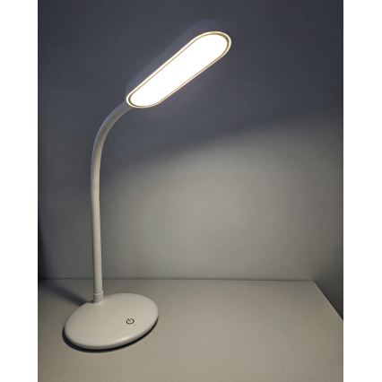 LED Dimming αφής εύκαμπτο Επιτραπέζιο φωτιστικό LED/6W/5V USB 1200 mAh λευκό