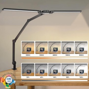 LED Dimming αφής εύκαμπτο Επιτραπέζιο φωτιστικό POINTIQ LED/24W/230V 3000-6500K CRI 92 μαύρο