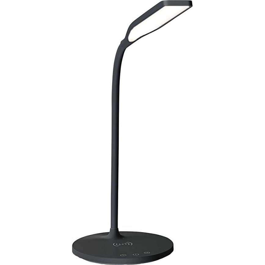 LED Dimming αφής εύκαμπτο Επιτραπέζιο φωτιστικό με 15W ασύρματη φόρτιση Qi LED/5,5W/230V 2700-6500K μαύρο