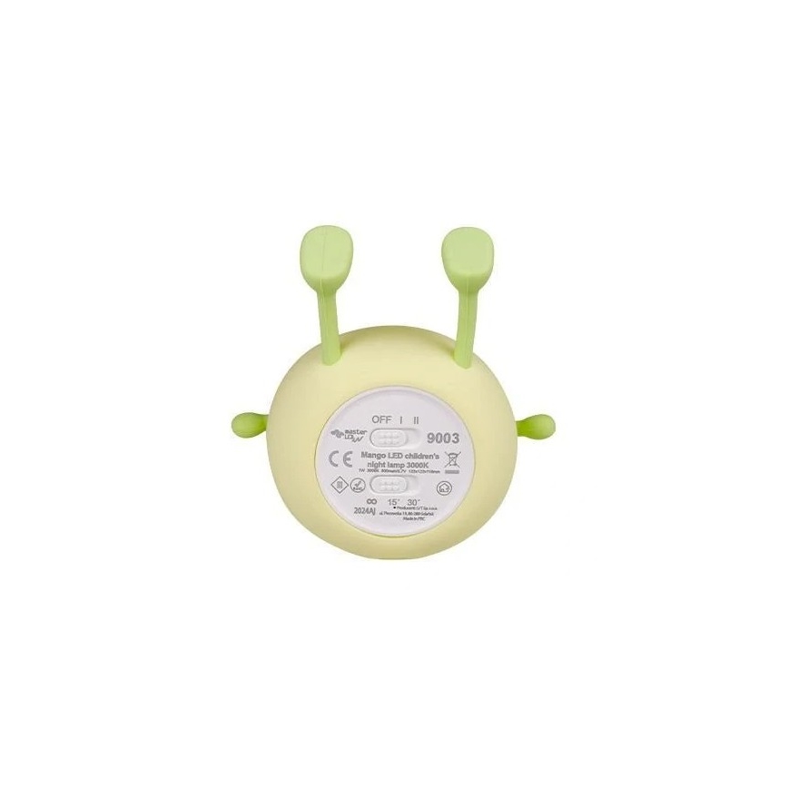 LED Dimming επαναφορτιζόμενο παιδικό φωτάκι νυκτός LED/1W/5V 3000K 800 mAh mango
