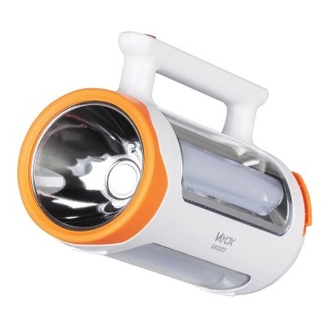 LED Dimming επαναφορτιζόμενο φακός 2σε1 με λειτουργία power bank LED/5W/230V 3500 mAh