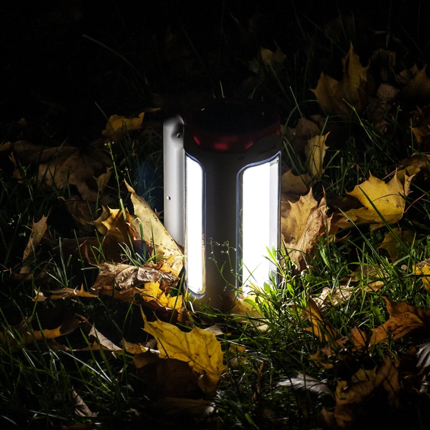 LED Dimming επαναφορτιζόμενο φακός 2σε1 με λειτουργία power bank LED/5W/230V 3500 mAh