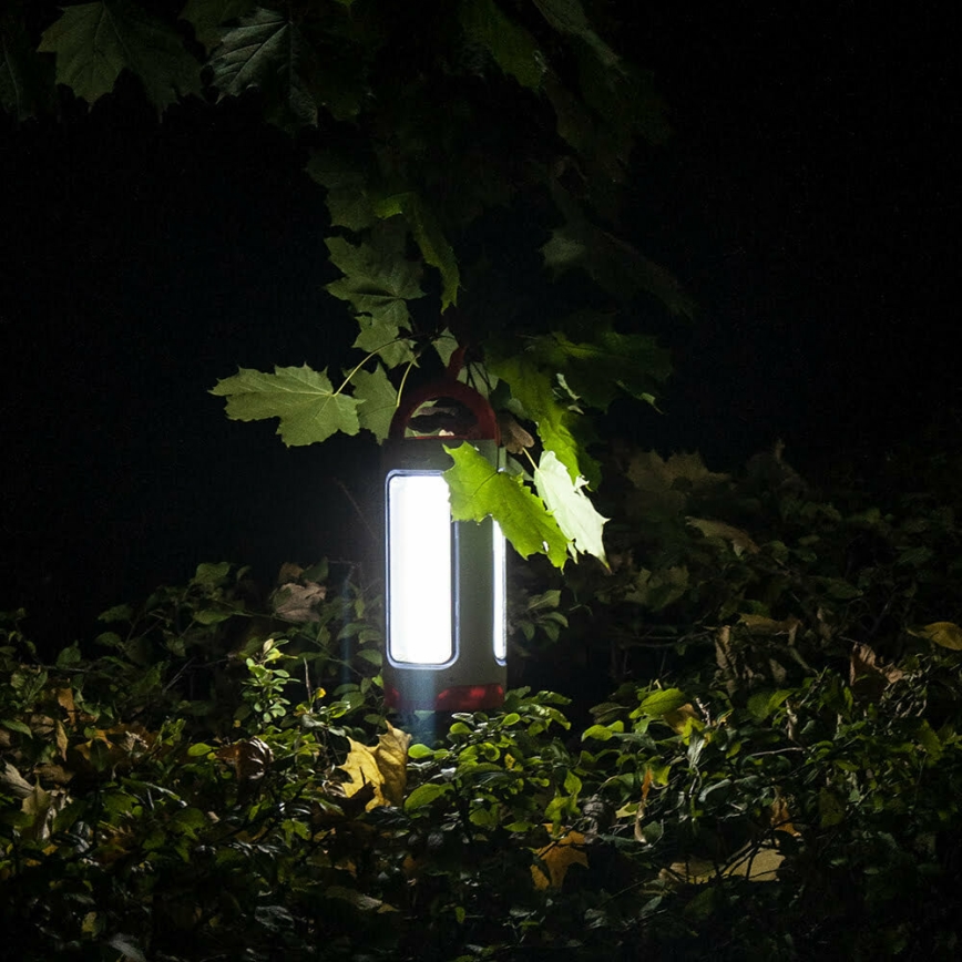 LED Dimming επαναφορτιζόμενο φακός 2σε1 με λειτουργία power bank LED/5W/230V 3500 mAh