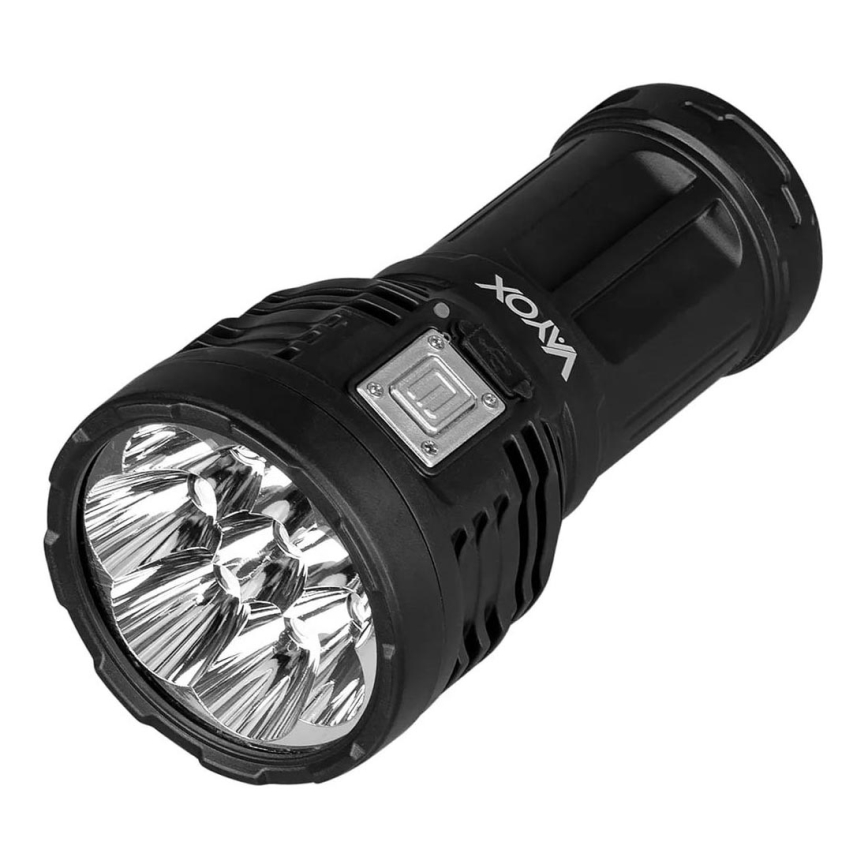 LED Dimming επαναφορτιζόμενο φακός LED/5V IPX4 600 γυαλιστερό 1200 mAh