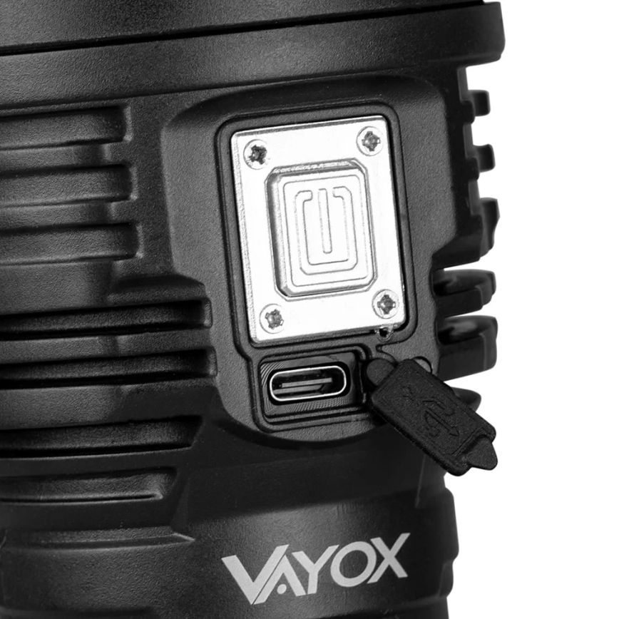 LED Dimming επαναφορτιζόμενο φακός LED/5V IPX4 600 γυαλιστερό 1200 mAh