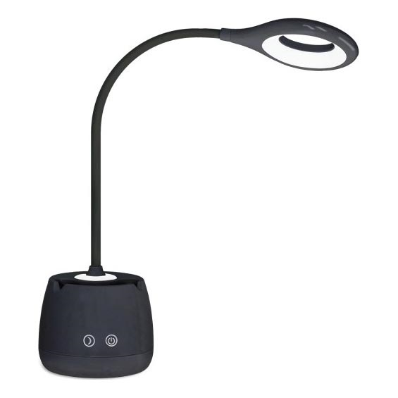 LED Dimming εύκαμπτο επαναφορτιζόμενο Επιτραπέζιο φωτιστικό LUSIA LED/5W/5V 3000/4000K 1200 mAh μαύρο
