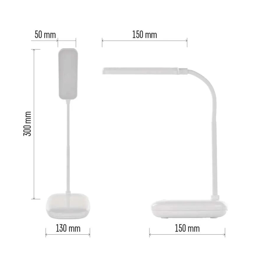 LED Dimming εύκαμπτο Επιτραπέζιο φωτιστικό LED/12W/230V 3000K/4000K/6500K λευκό