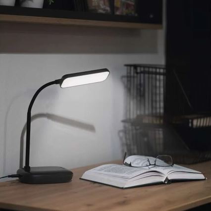 LED Dimming εύκαμπτο Επιτραπέζιο φωτιστικό LED/12W/230V 3000K/4000K/6500K μαύρο