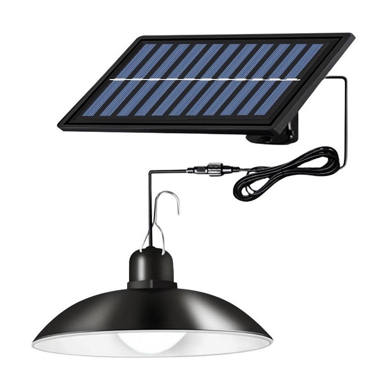 LED Dimming ηλιακό κρεμαστό φωτιστικό οροφής LED/1,8W/3,7V IP44 6500K 1600 mAh + τηλεχειριστήριο