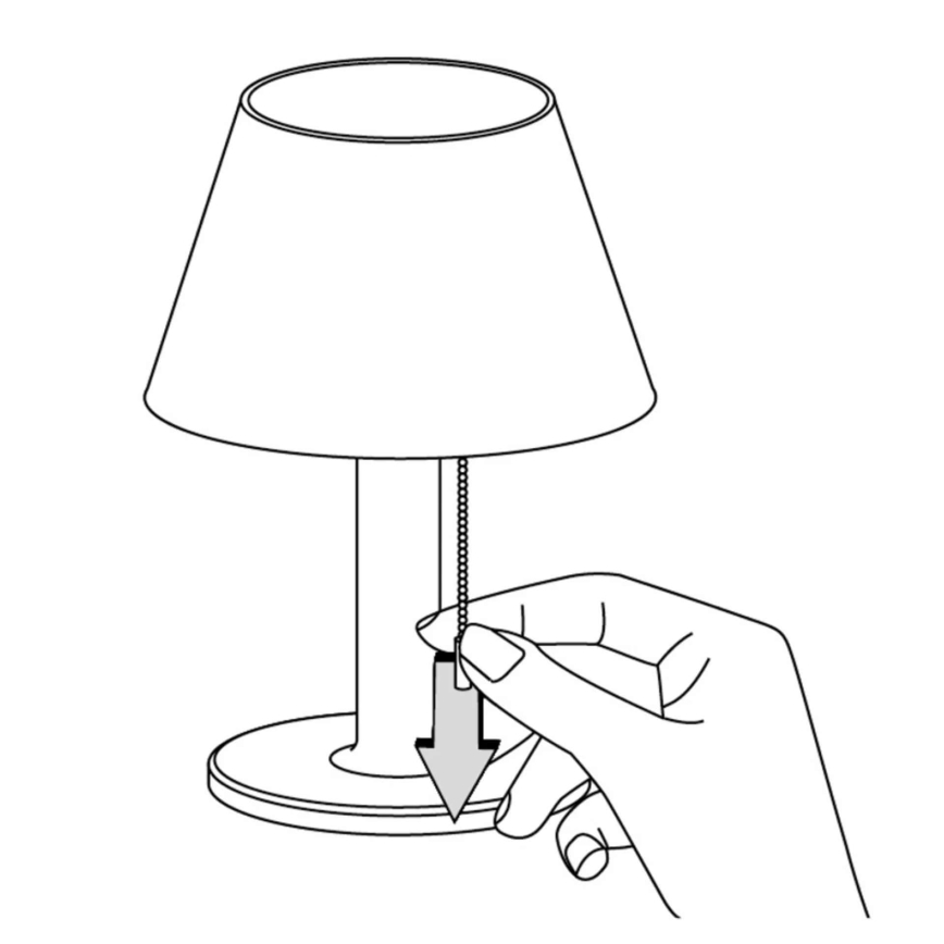 LED Dimming ηλιακό φωτιστικό VIOLA LED/3,7V 1200 mAh IP44