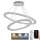 LED Dimming κρύσταλλο πολύφωτο on a string LED/160W/230V 3000-6500K ασήμι + τηλεχειριστήριο