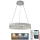 LED Dimming κρύσταλλο πολύφωτο on a string LED/90W/230V 3000-6500K λευκό + τηλεχειριστήριο