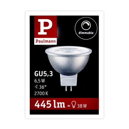 LED Dimming Λαμπτήρας Προβολέα GU5.3/6.5W/12V 2700K – Paulmann 28759