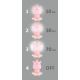 LED Dimming παιδική λάμπα νυκτός  LED/2.5W/230V ροζ ιπποπόταμος