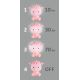 LED Dimming παιδική λάμπα νυκτός LED/2,5W/230V ροζ προβατάκι