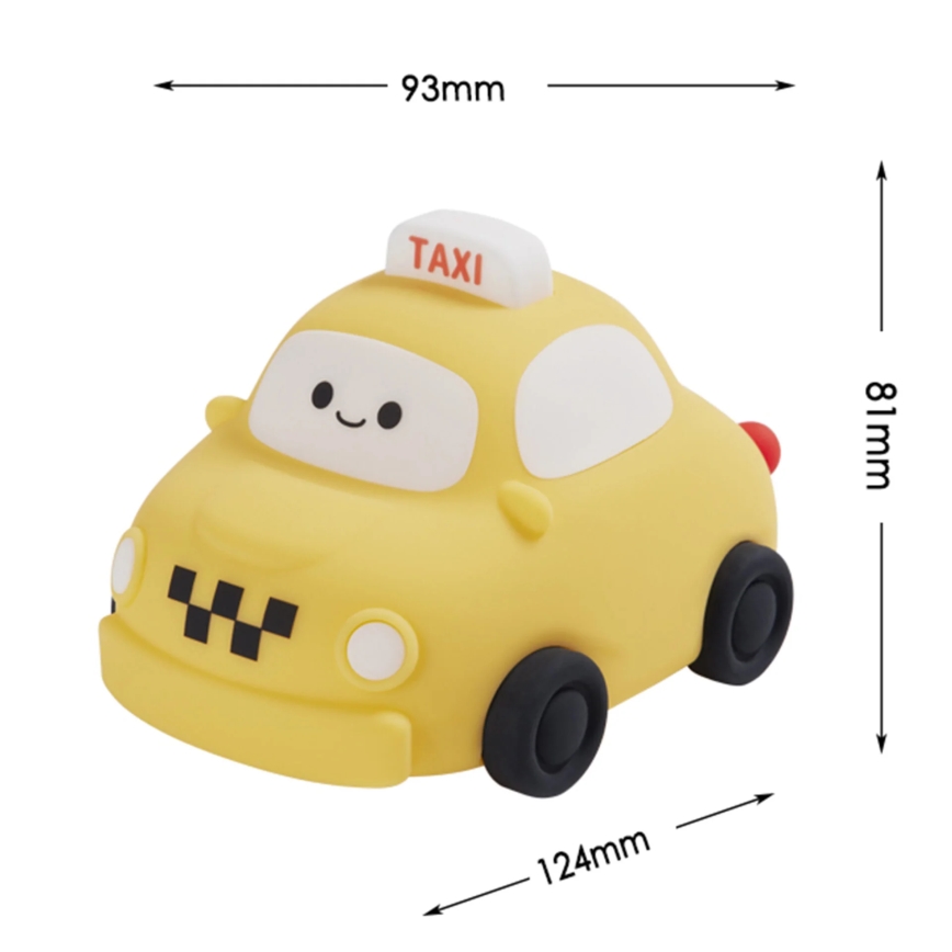 LED Dimming παιδικό αφής φωτιστικό TAXI LED/1W/5V USB 1200 mAh taxi κίτρινο