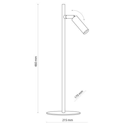 LED Eπιτραπέζια λάμπα LAGOS 1xG9/6W/230V 4000K λευκό