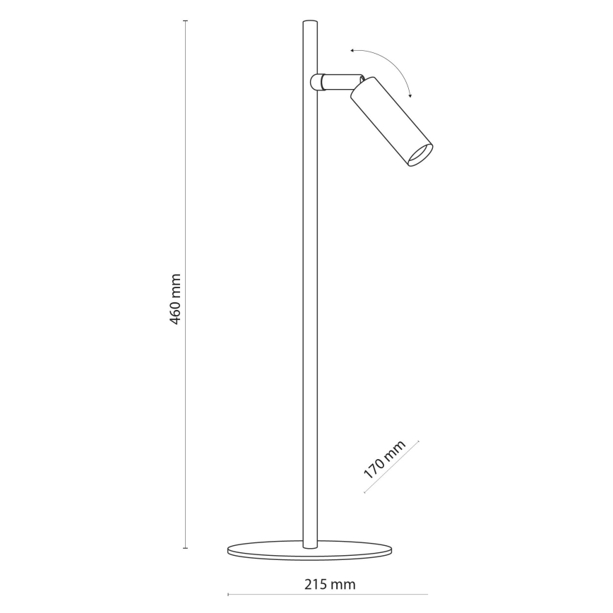 LED Eπιτραπέζια λάμπα LAGOS 1xG9/6W/230V 4000K λευκό