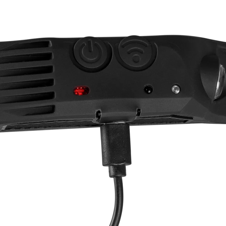 LED Επαναφορτιζόμενος Φακός Κεφαλής με Αισθητήρα και Κόκκινο Φως 4xLED/5V IP44 300 lm 1200 mAh