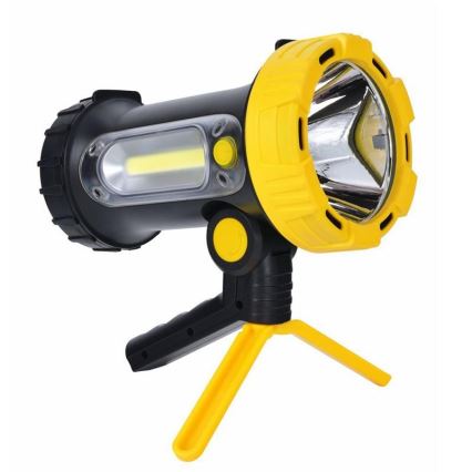 Επαναφορτιζόμενος φακός LED/5W/4000mAh + LED/3W