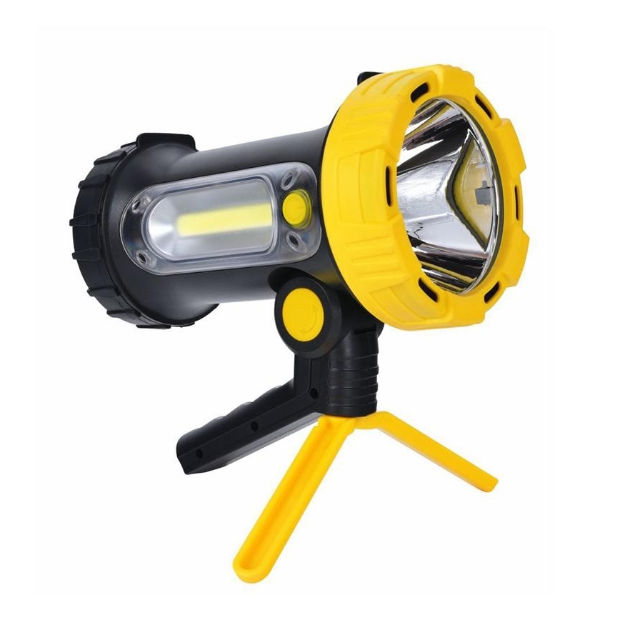 Επαναφορτιζόμενος φακός LED/5W/4000mAh + LED/3W