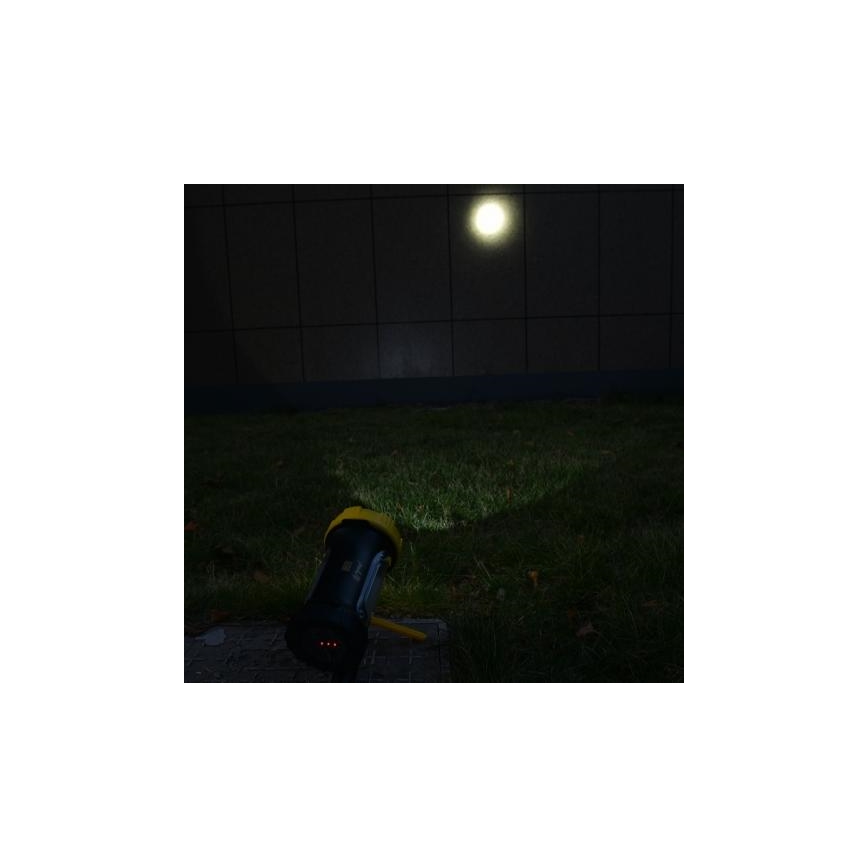 Επαναφορτιζόμενος φακός LED/5W/4000mAh + LED/3W